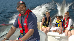 family boating